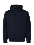Slhrelaxluke Ls Sweat Hoodie Noos Selected Navy