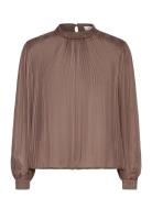 Rwgloria Ls Blouse Rosemunde Brown