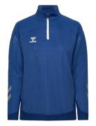 Hmllead Woman Half Zip Hummel Blue