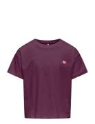 Kogmaiken Life Cropheart Ss Top Jrs Noos Kids Only Purple