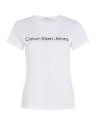 Core Instit Logo Slim Fit Tee Calvin Klein Jeans White
