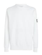 Badge Crew Neck Calvin Klein Jeans White