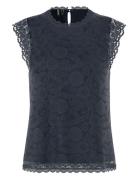 Pcolline Sl Lace Top Wvn Noos Pieces Black