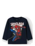 Nmmjuice Spider Nreg Ls Top Noos Mar Name It Blue
