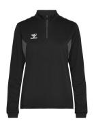 Hmlauthentic Half Zip Sweat Woman Hummel Black