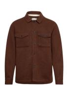 Akoscar Boiled Wool Overshirt Anerkjendt Brown