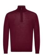 Extrafine Merino Wool Half Zip GANT Burgundy