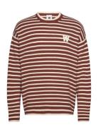 Wwtya Striped Over D Jumper WOOD WOOD Brown