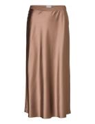 Hana Satin Silk Skirt Ahlvar Gallery Brown