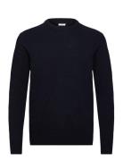 Lambswool O-Neck Knit Lindbergh Navy