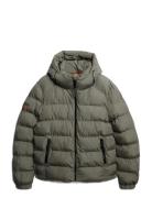 Hooded Sports Puffer Jacket Superdry Grey