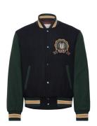 Wool Mix Varsity Jacket GANT Black