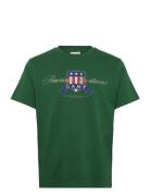 Graphic Ss T-Shirt GANT Green