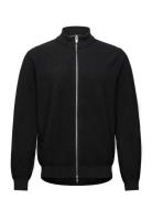 100% Merino Zip Through Knit Lindbergh Black Black