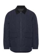 Slhcarlos Quilted Jkt Selected Navy