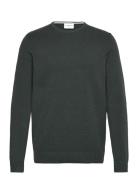 Structure O-Neck Knit Lindbergh Green