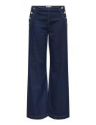 Onlmadeline Button Hw Wide Dnm Gua ONLY Navy