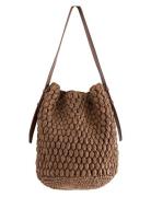 Bag Straw Vanessa Lindex Brown