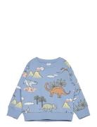 Sweatshirt Dino Aop Lindex Blue