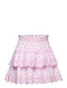 Skirt Schifflie Embroidery Lindex Pink