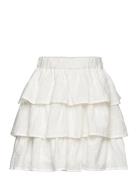 Skirt Flounces Ao Embroded Lindex White