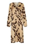 Mschclarette Irida Dress Aop MSCH Copenhagen Beige