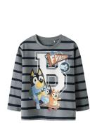 Nmmsulli Bluey Ls Nreg Top Sky Name It Grey