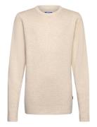 Jprblamilano Stitch Knit Crew Neck Jnr Jack & J S Cream
