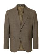 Slhreg-Russel Wool Blz Selected Brown