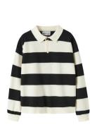 Nkmobert Ls Loose Knit Polo Name It Black