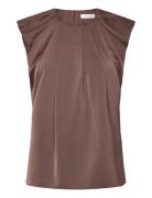 Draped Top Coster Copenhagen Brown