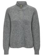 Onltokyo Solid L/S Zip Pullover Knt Noos ONLY Grey