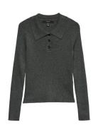 Vmsiljerib Ls Pol Ck Pullover Noos Vero Moda Grey