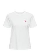 Jdypisa S/S Print Top Jrs Noos JDY White