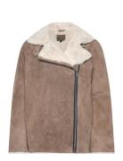 Pamela Shearling Jacket Jofama Brown