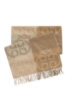 Monogram Wool Scarf GANT Beige