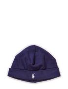 Cotton Interlock Beanie Ralph Lauren Baby Blue