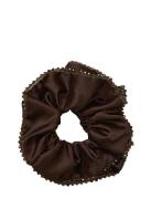 Luster Bead Scrunchie Becksöndergaard Brown