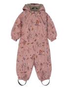 Polyester Baby Suit - Aop Floral Mikk-line Pink