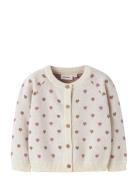 Nmfsaran Ls Knit Card Heart Lil Lil'Atelier Cream