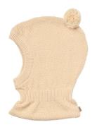 Knitted Balaclava Pomi Wheat Cream