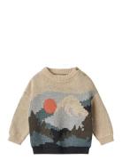 Jacquard Pullover William Wheat Beige