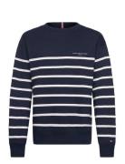 Mini Corp Stripe Crew Neck Tommy Hilfiger Navy