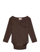 Ppdi Body L/S Fold Over Noos Petit Piao Brown