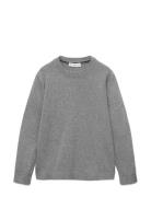 Essential Cotton-Blend Sweater Mango Grey