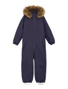 Coverall W. Fake Fur Color Kids Grey