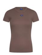 Easy Tee_B HUGO BLUE Brown