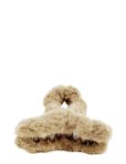Cally Furry Clamp Small Beige Pipol's Bazaar Beige