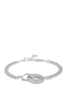 Liz Double Ring Crystal Brace SNÖ Of Sweden Silver