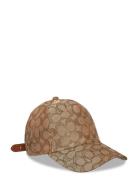 Signature C Jacquard Baseball Cap Coach Accessories Beige